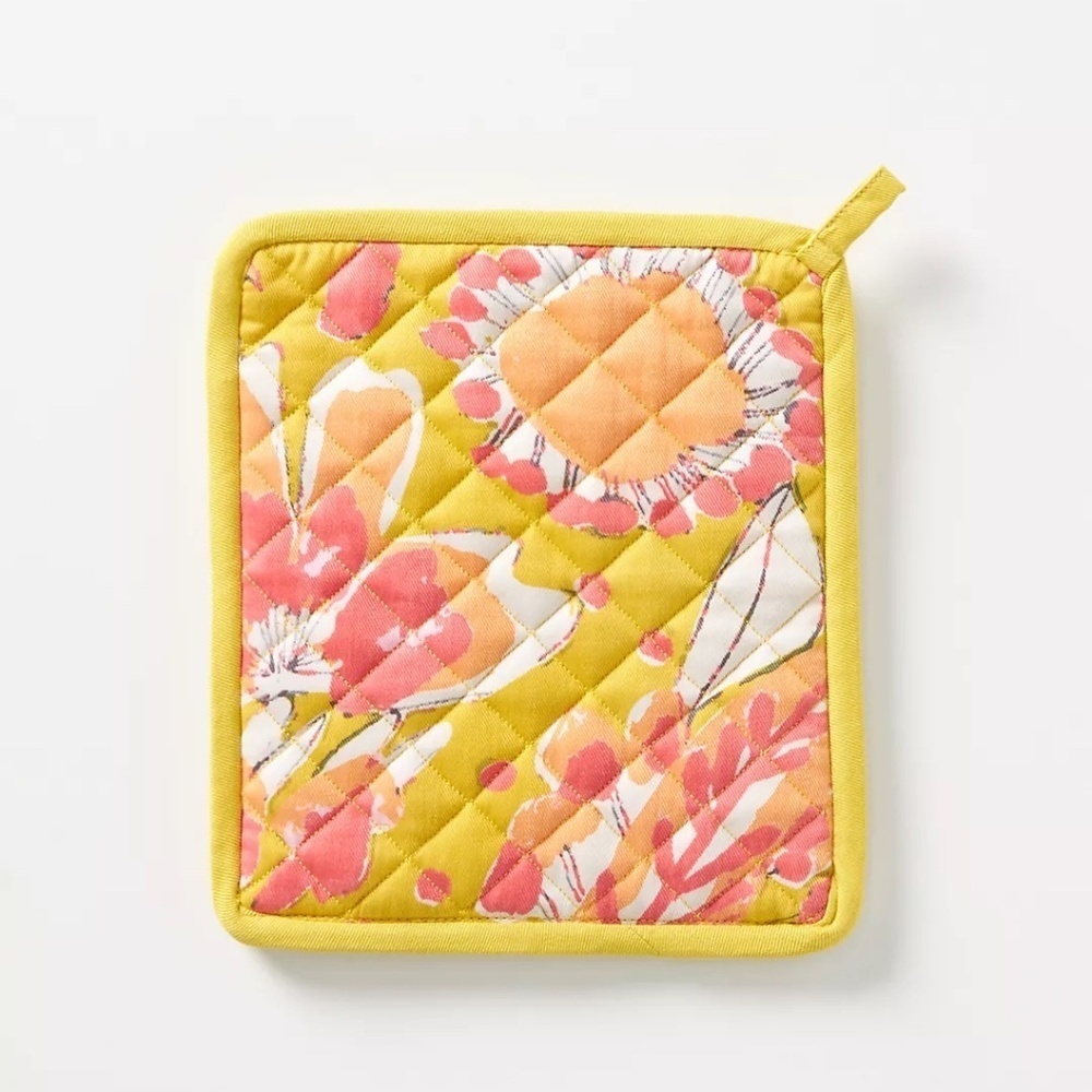 NWT Anthropologie Vera Sunshine Pot Holder Oven Mitt
